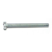 MIDWEST FASTENER #10-24 x 2 in Slotted Hex Machine Screw, Zinc Plated Steel, 20 PK 65568